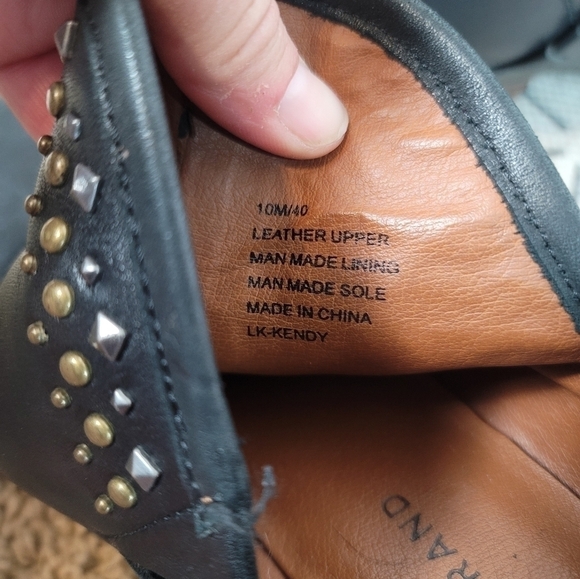 LUCKY BRAND KENDY BLACK STUDDED BOOTIES, SZ 10 - Picture 9 of 14